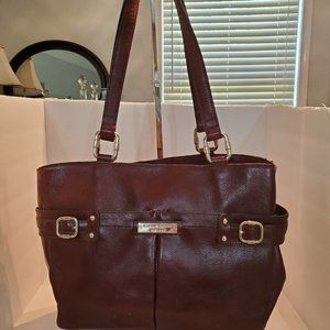 Etienne Aigner Leather Burgundy Bag